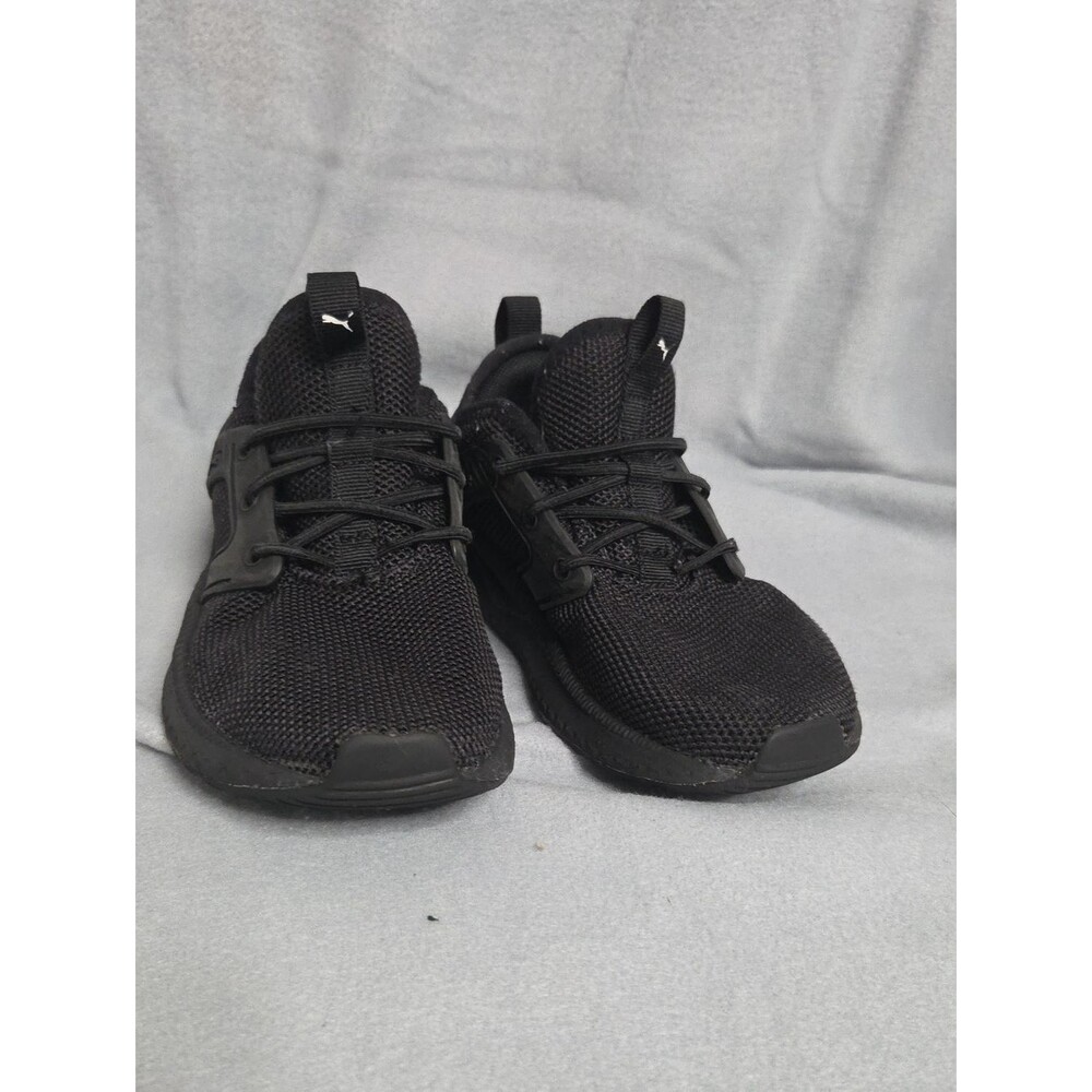 Puma Pacer Black Knit Trainer Sneakers Kids Sz 11.